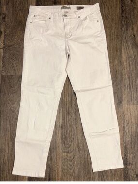 Nine West Vintage America Collection Womens White Distressed Jeans Size 8/29